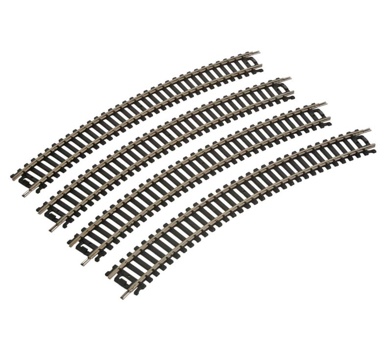 Life Like Code 100 Nickel Radius Curve Toy (4 Pack), Silver, 18 - Image 1
